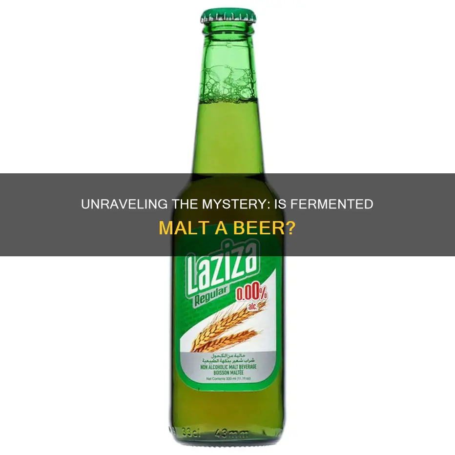 is a fermented malt beverage a beer