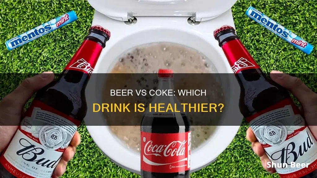 is beer healthier than coca cola