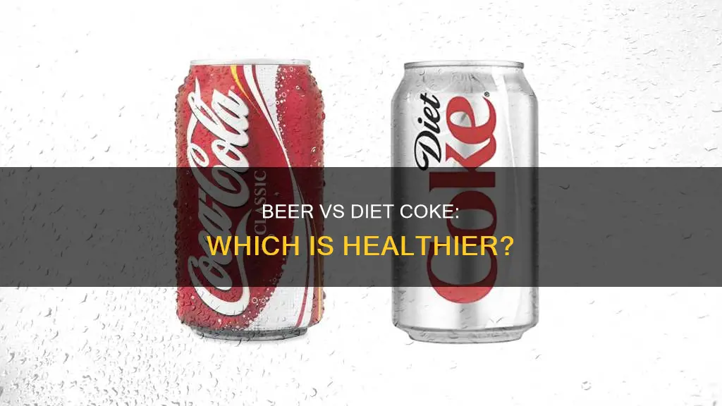 is beer healthier than diet coke