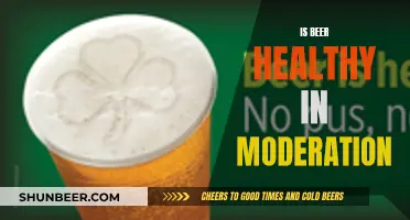 Beer's Health Benefits: Moderation is Key