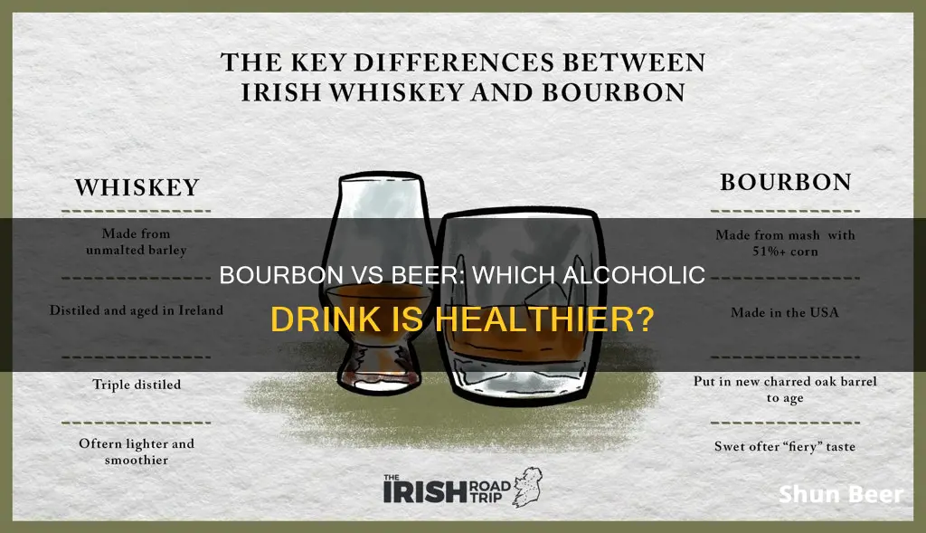 is bourbon healthier than beer