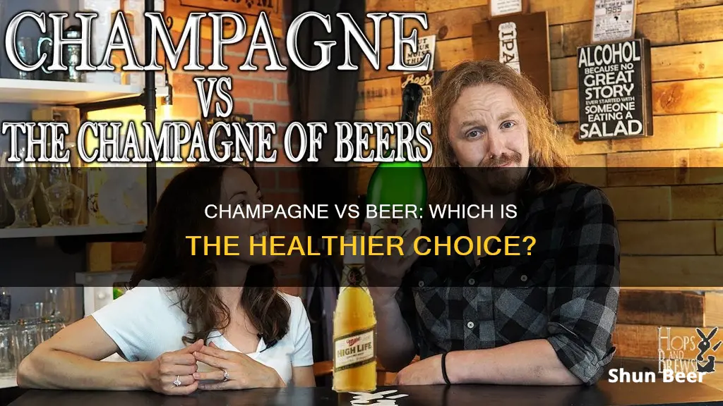 is champagne healthier than beer