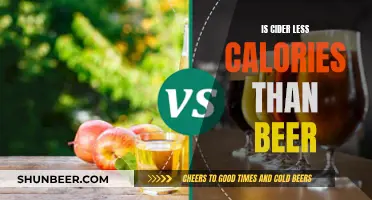 Cider vs Beer: Calorie Comparison