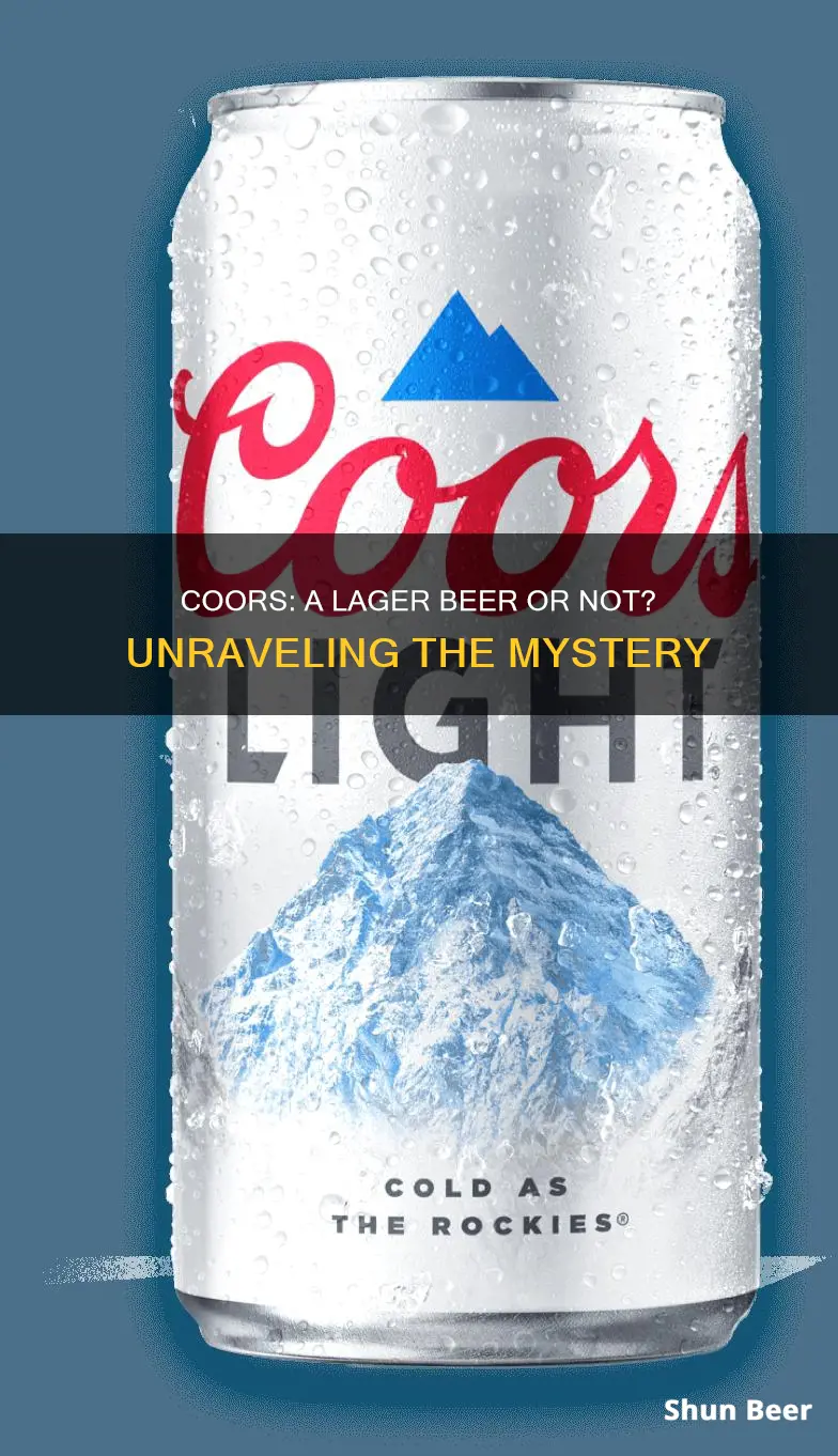 is coors a lager beer