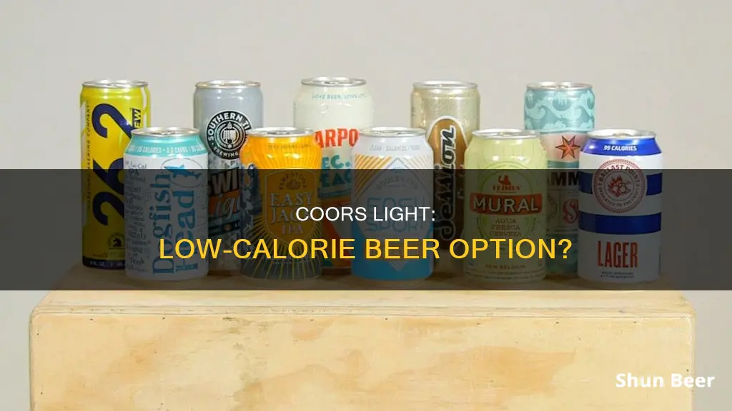 is coors light beer low calorie