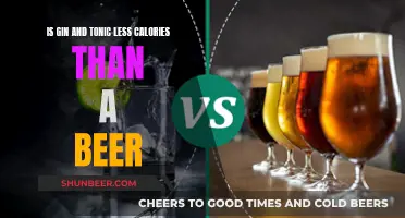 Calorie Counting: Gin & Tonic vs Beer