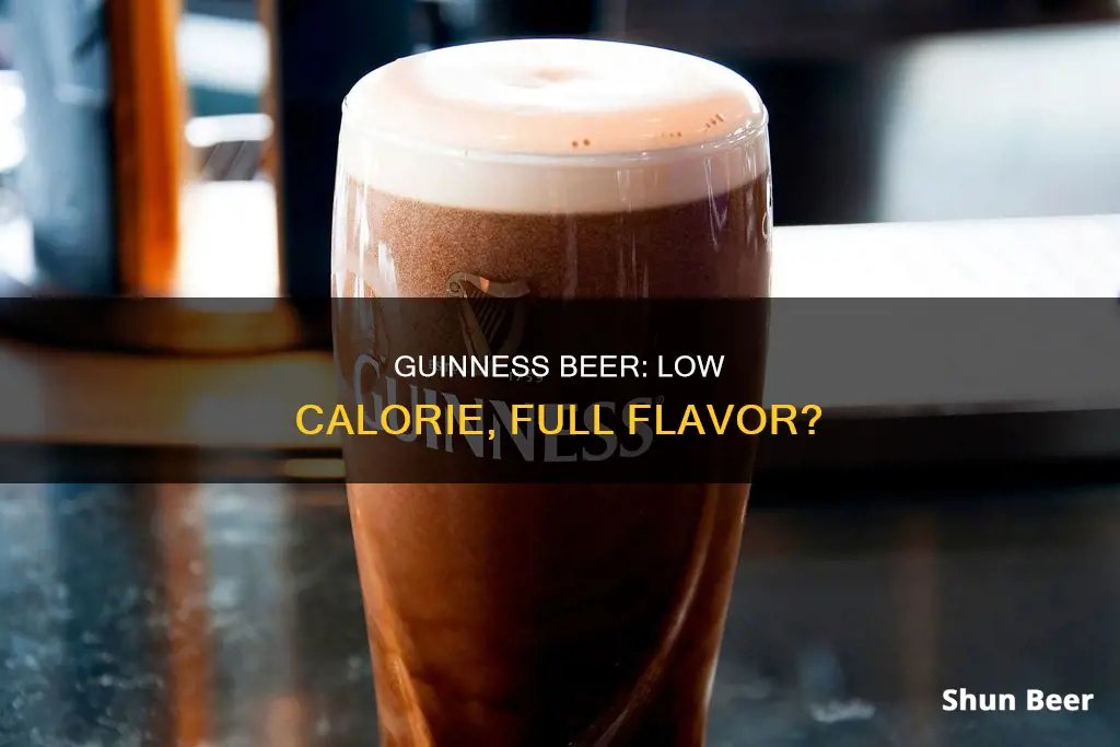 is guinness a low calorie beer