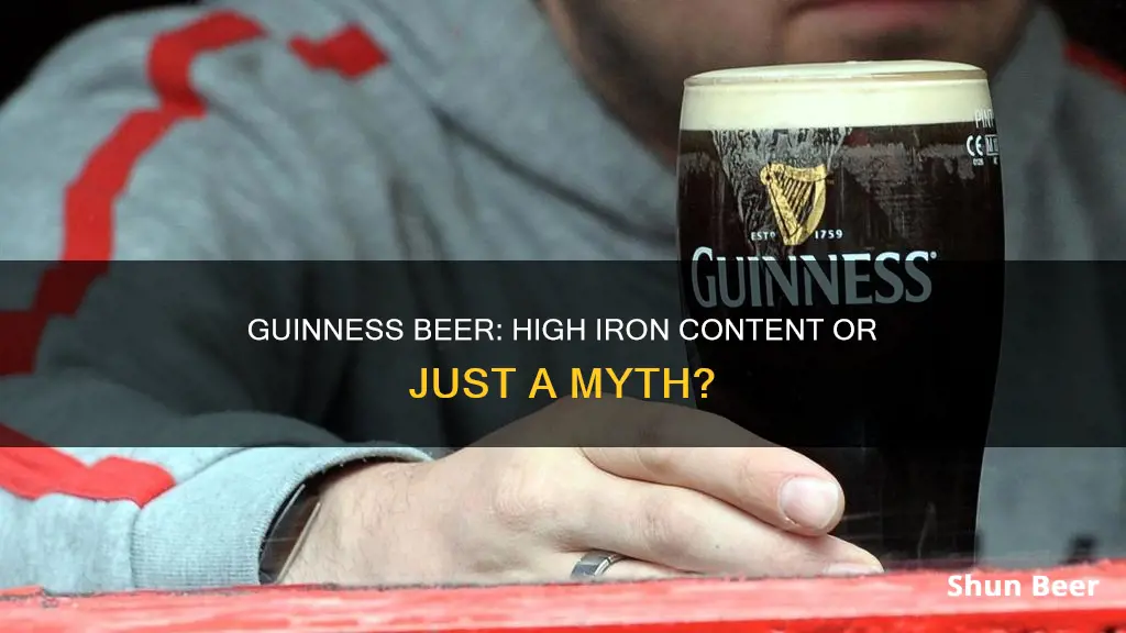 is guinness beer high in iron