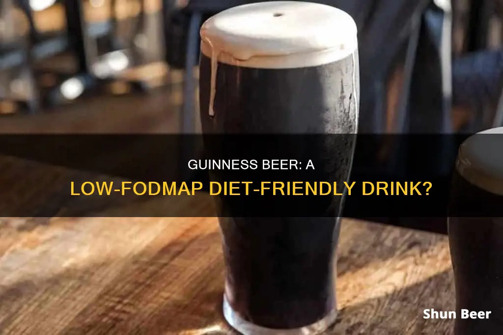 is guinness beer low fodmap