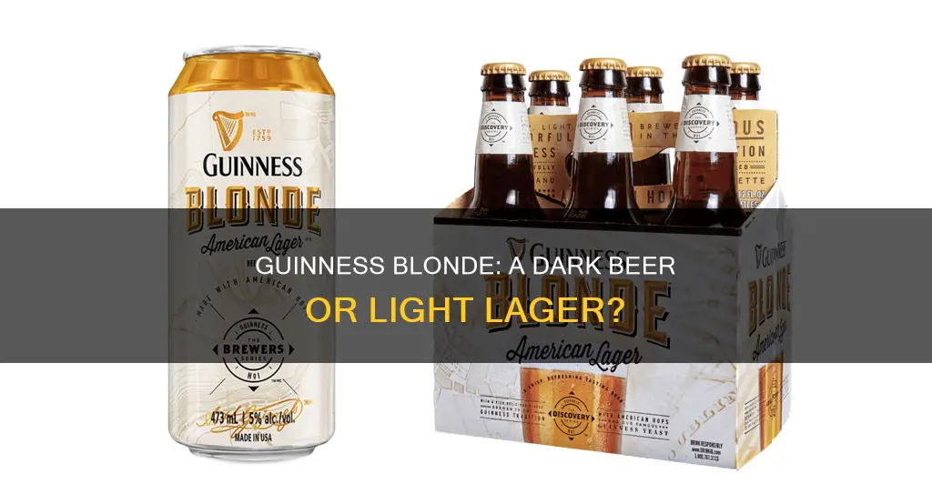 is guinness blonde a dark beer