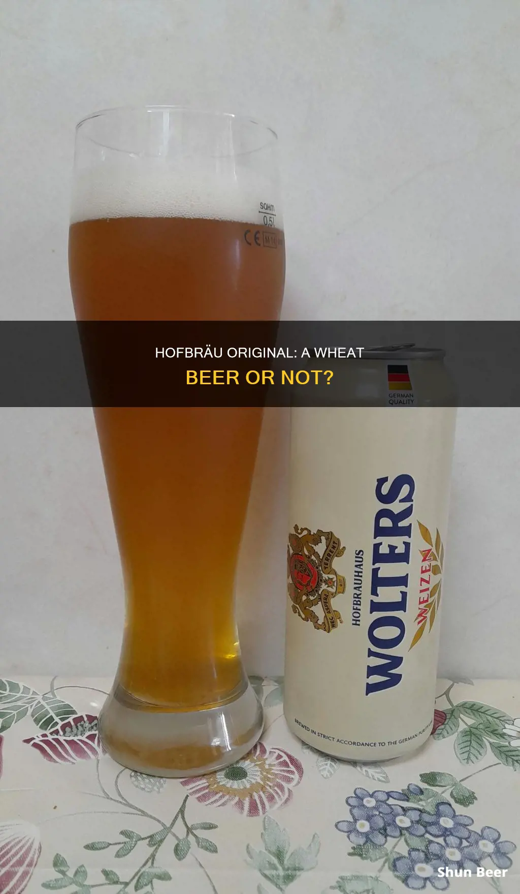 is hofbraü original a wheat beer