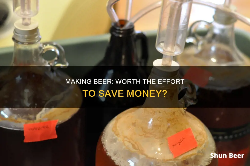 is it cheaper to buy or make beer