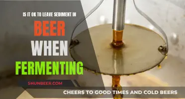 Sediment in Beer: To Stir or Not to Stir?