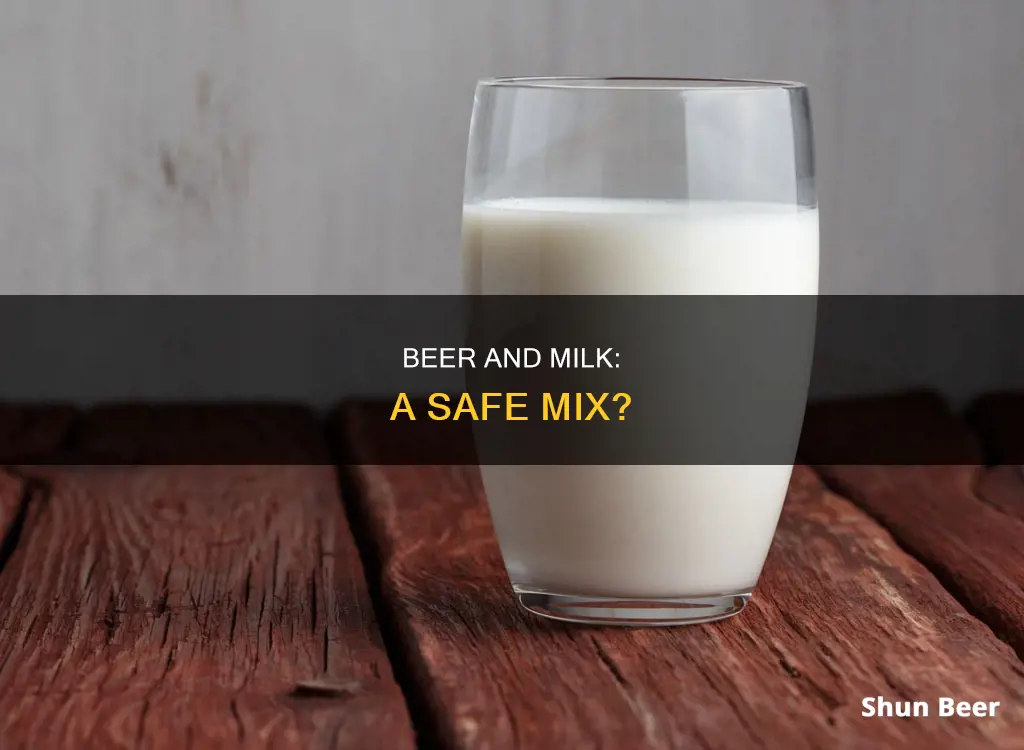 is it okay to drink milk after beer