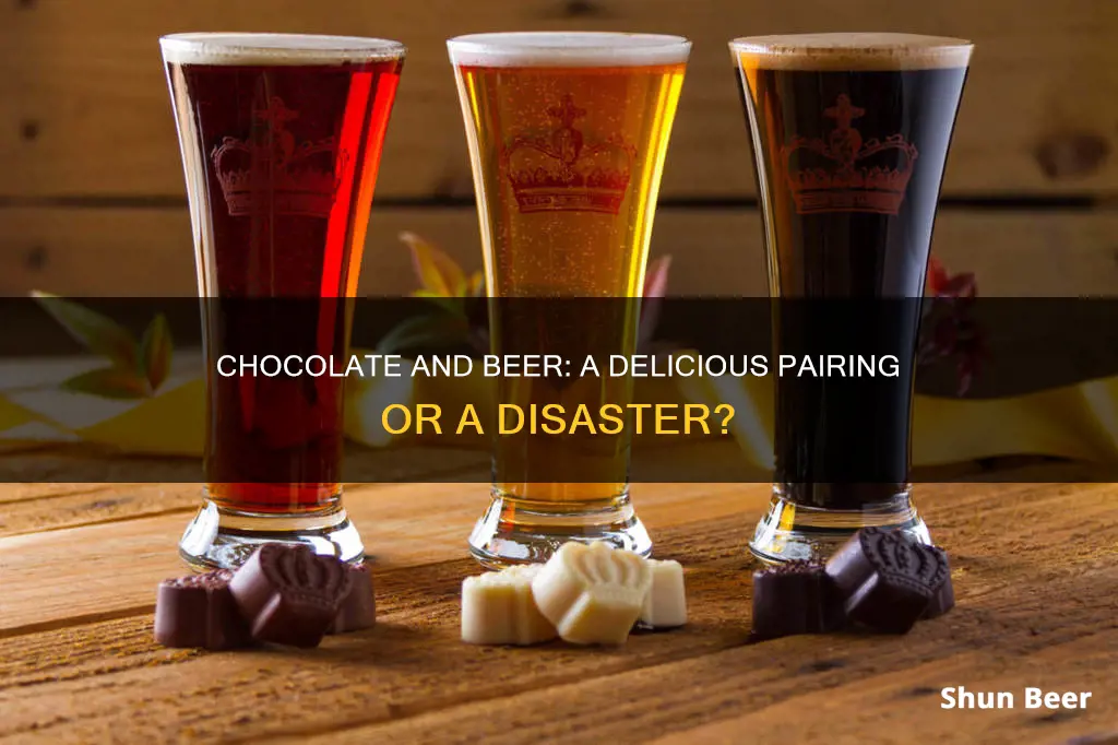 is it okay to eat chocolate while drinking beer