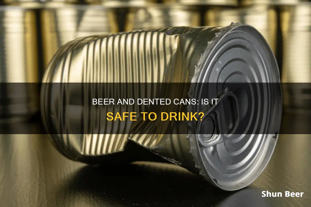 is it safe to drink beer from a dented can