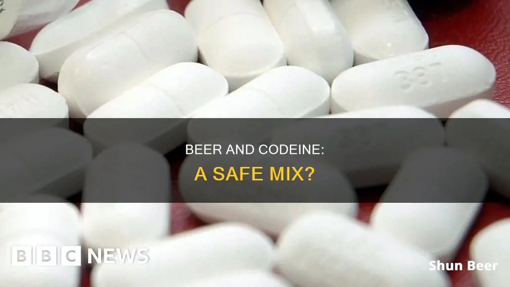 is it safe to drink low-alcohol beer with codeine