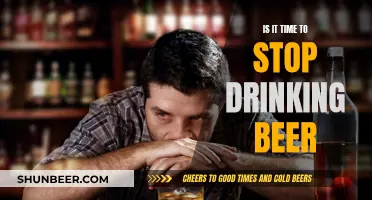 Beer Drinking: Time to Stop or Slow Down?