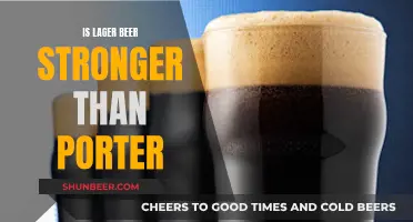 Lager vs. Porter: Uncovering the Strength Difference