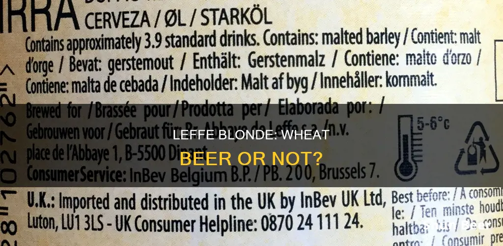 is leffe blonde a wheat beer