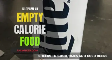 Lite Beer: Empty Calories or Healthy Choice?