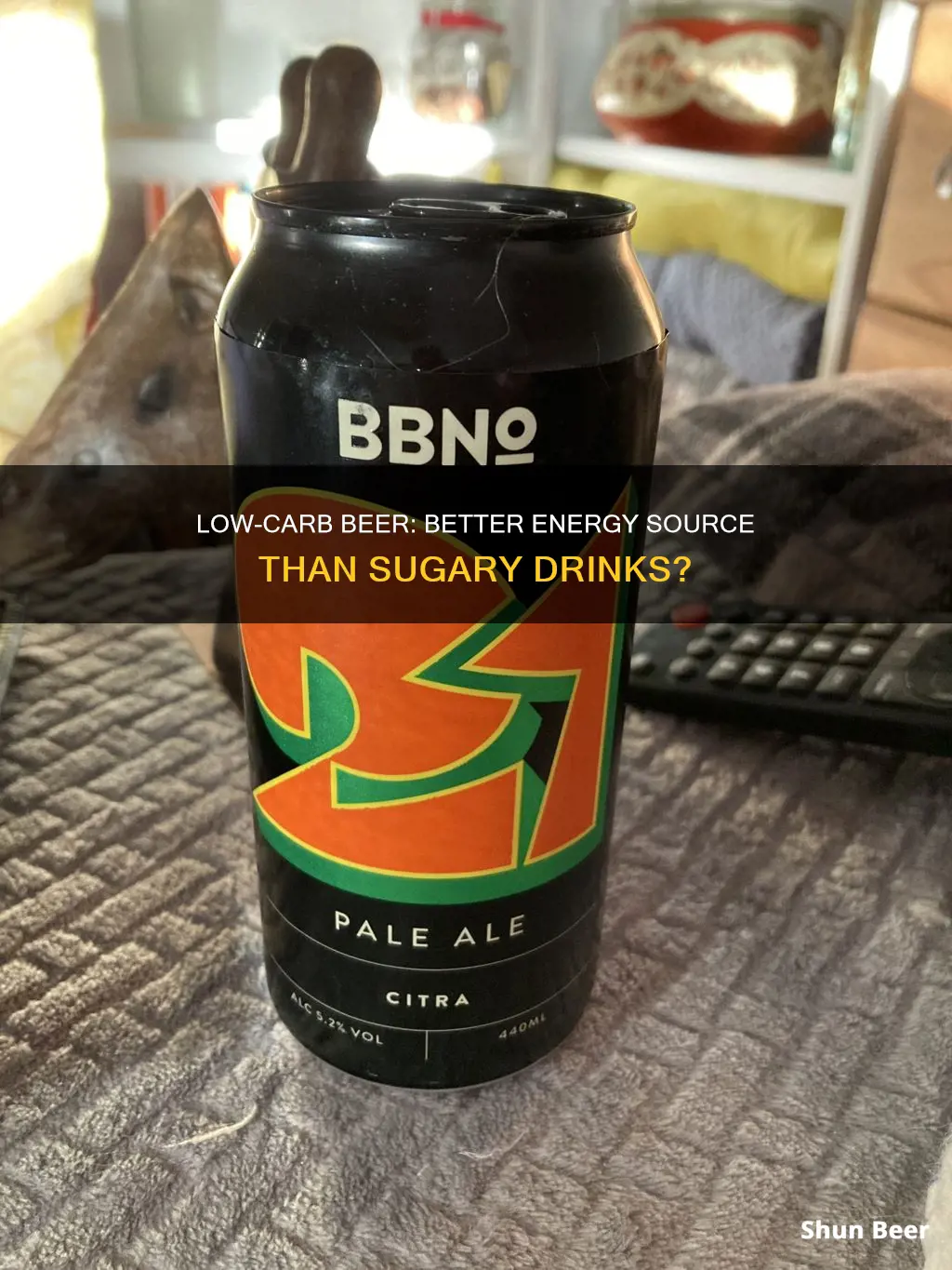 is low carbs beer better than energy drinks