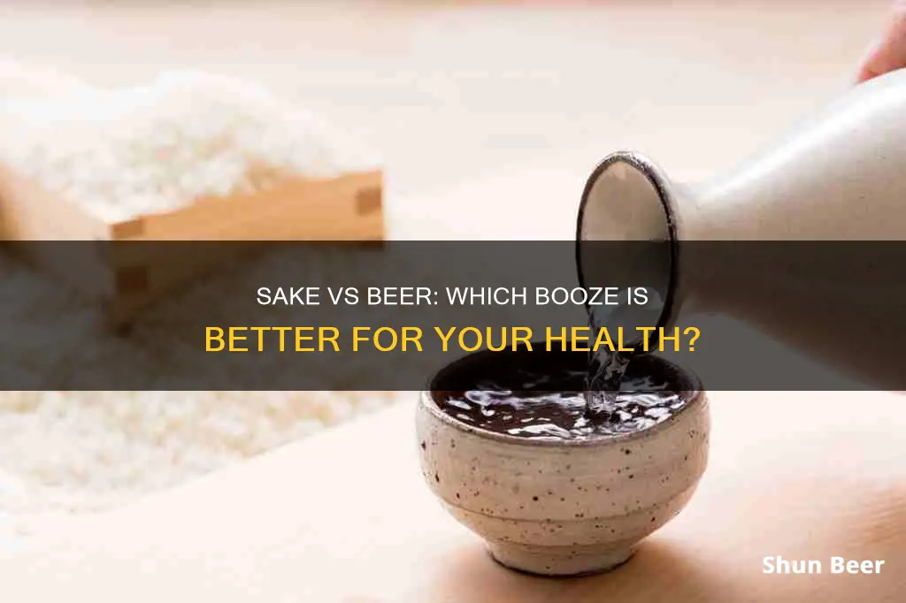 is sake healthier than beer