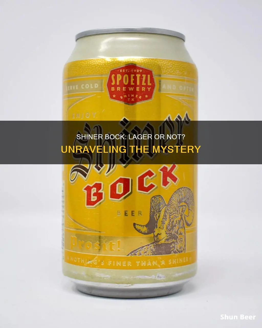 is shiner bock a lager