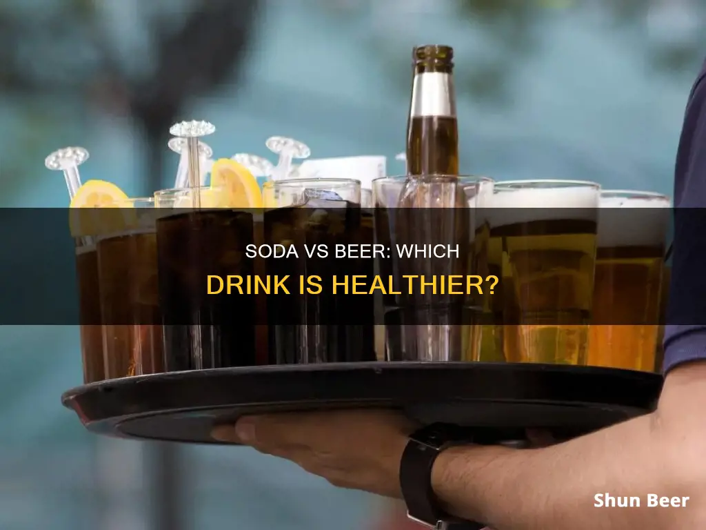 is soda healthier than beer