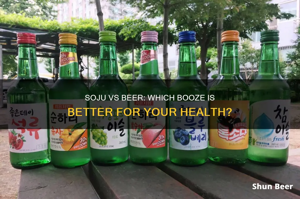 is soju healthier than beer