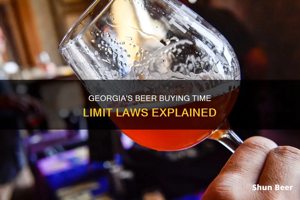 is there a time limit to buy beer in ga