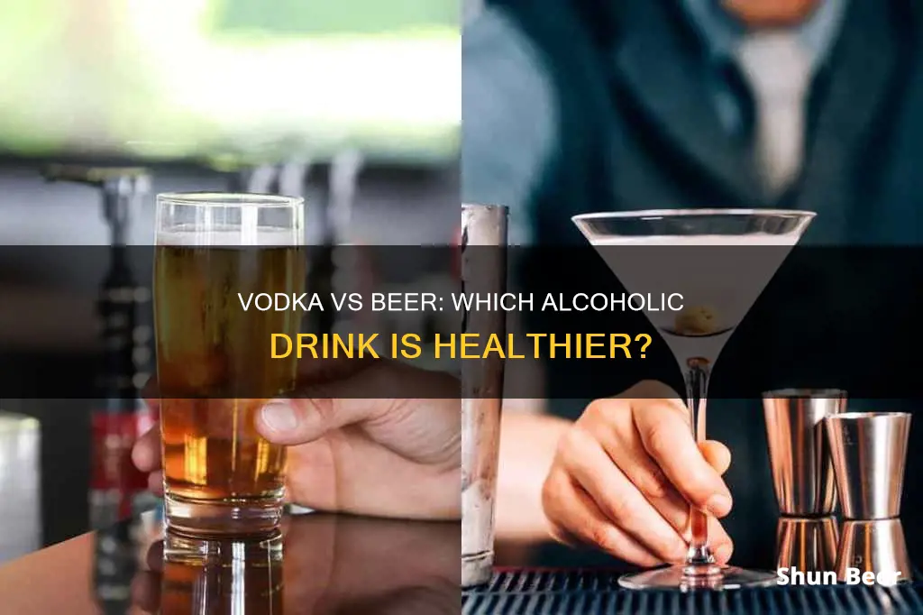 is vodka healthier than beer