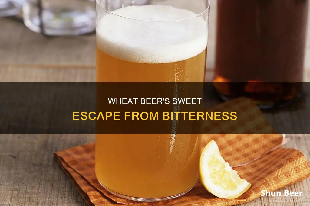 is wheat beer less bitter