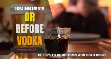 Beer and Vodka: Order Matters for Safe Drinking