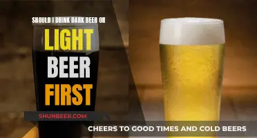 Dark or Light Beer: Which Should You Drink First?