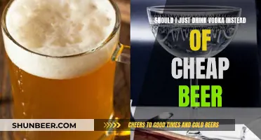 Vodka vs. Cheap Beer: Which is the Better Bang for Your Buck?