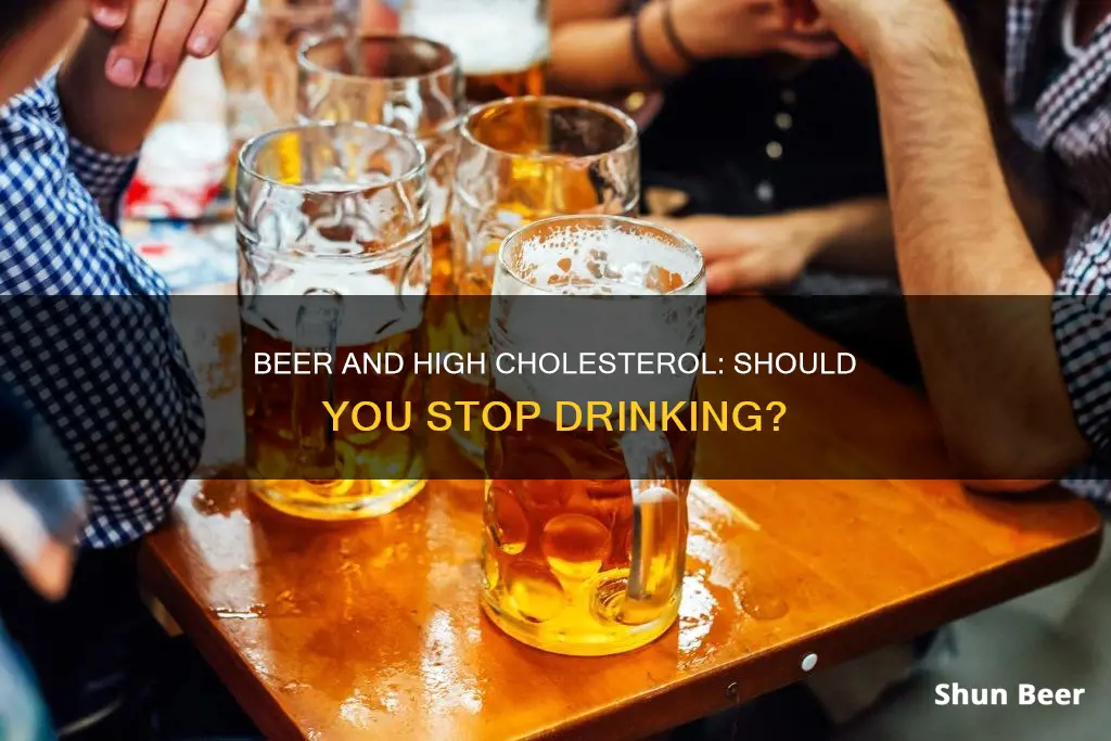 should i stop drinking beer if i have high cholesterol