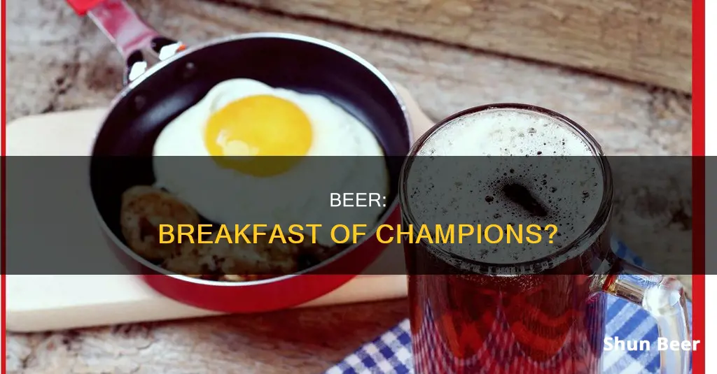 was beer a breakfast drink