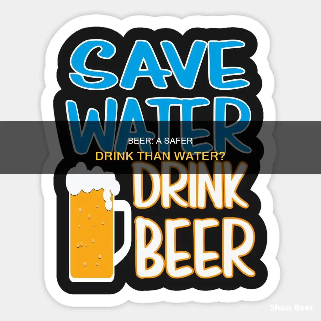 was beer safer to drink than water