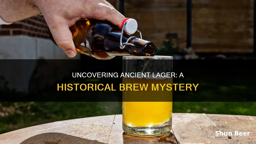 were ancient beers a lager