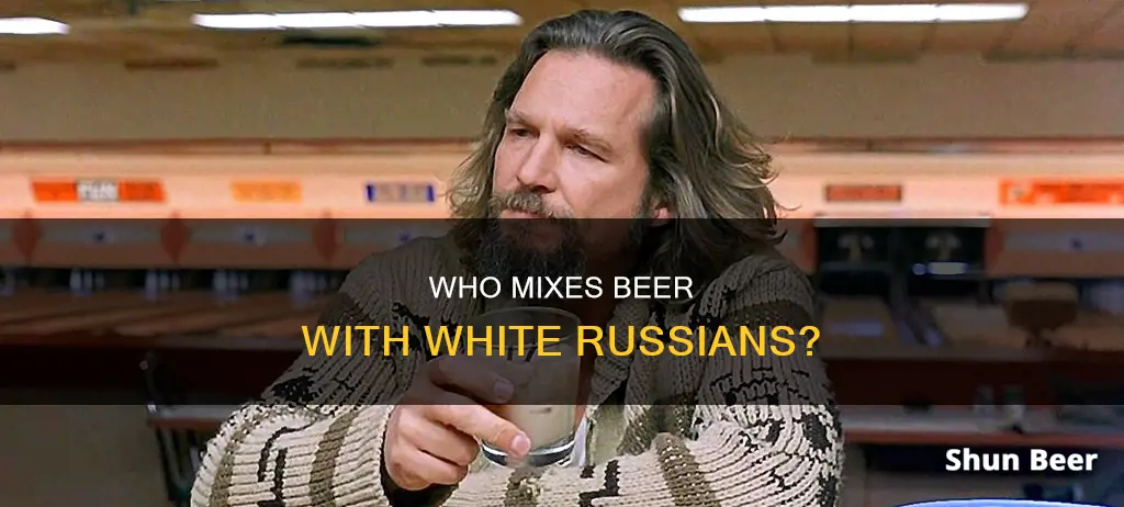 what actor drinks a white russian in the beer commercial