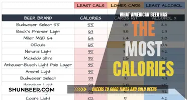 Calorific American Beers: Which Has the Most?