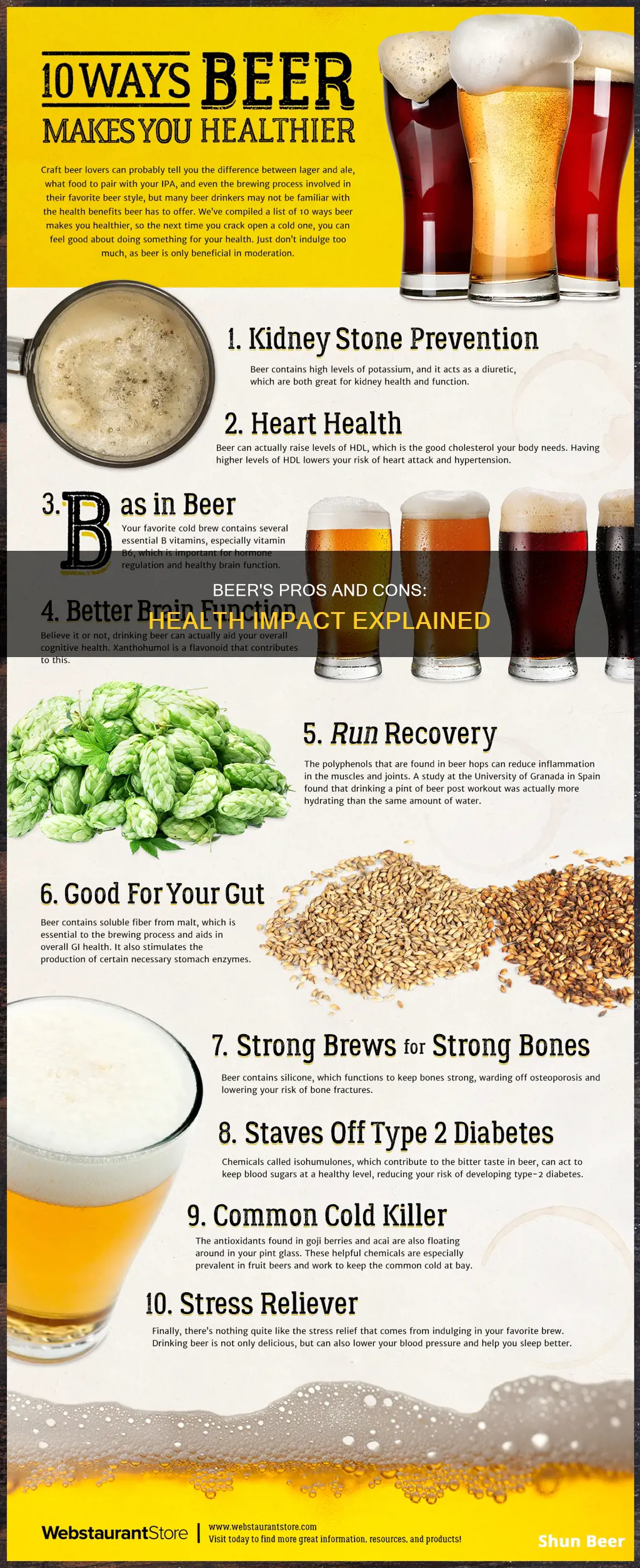 what are the advantages and disadvantages of drinking beer