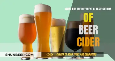 Beer and Cider: Exploring Their Diverse Classifications and Varieties