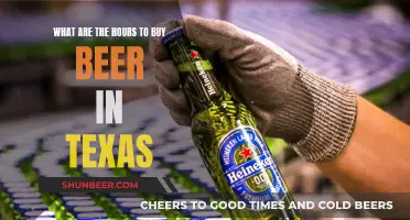 Texas Beer Buying Hours: When Can You Buy?