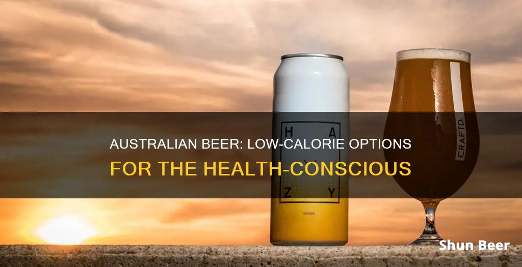 what australian beer has the least calories