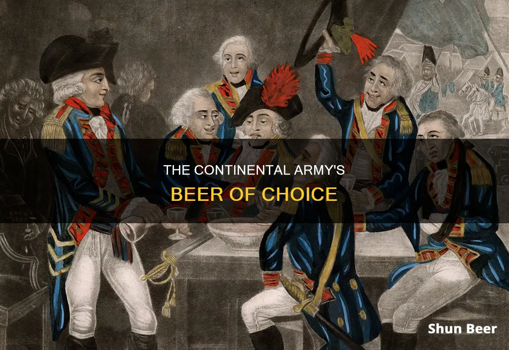 what beer did continental army drink