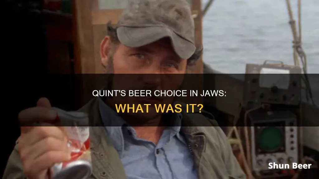 what beer did quint drink in jaws