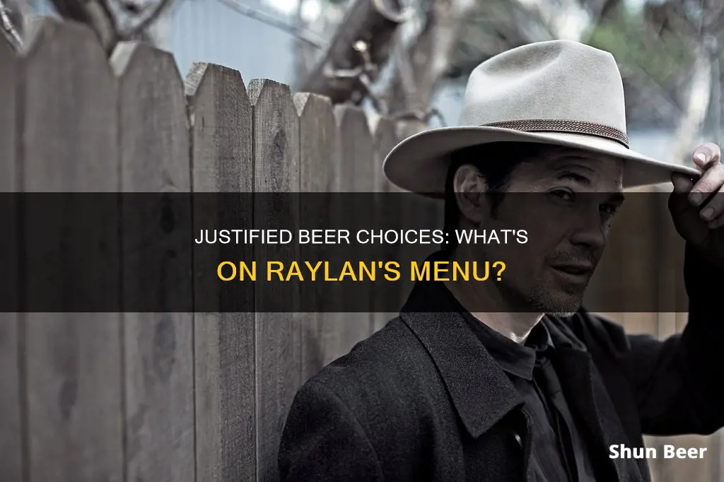 what beer do they drink in justified