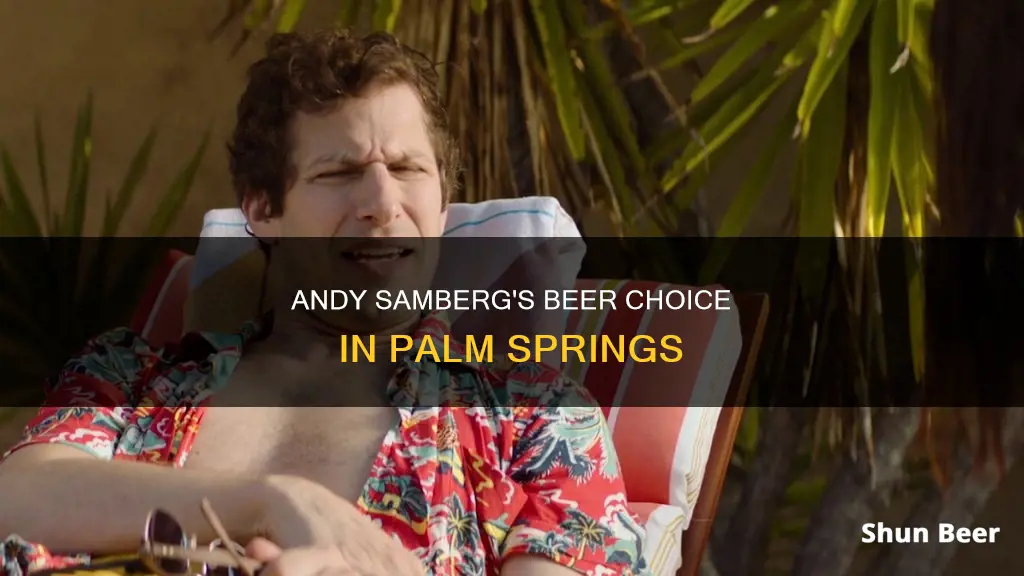 what beer does andy samberg drink in palm springs